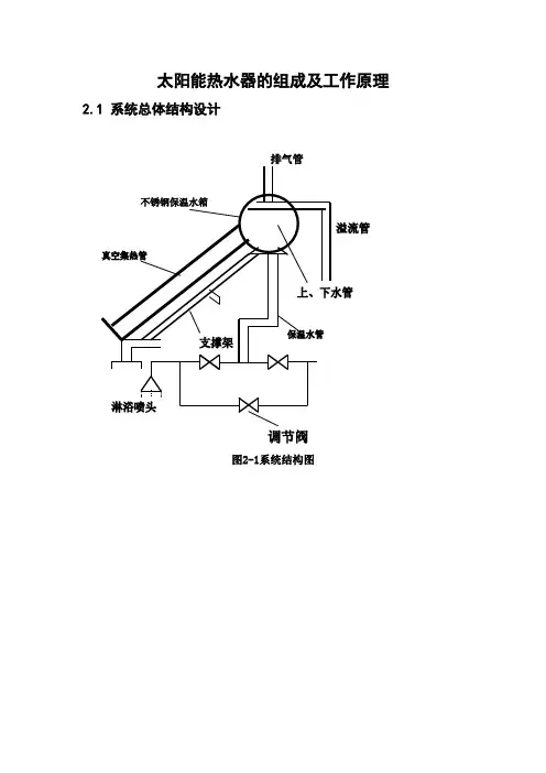 太阳能热水器的组成及工作原理(13页)