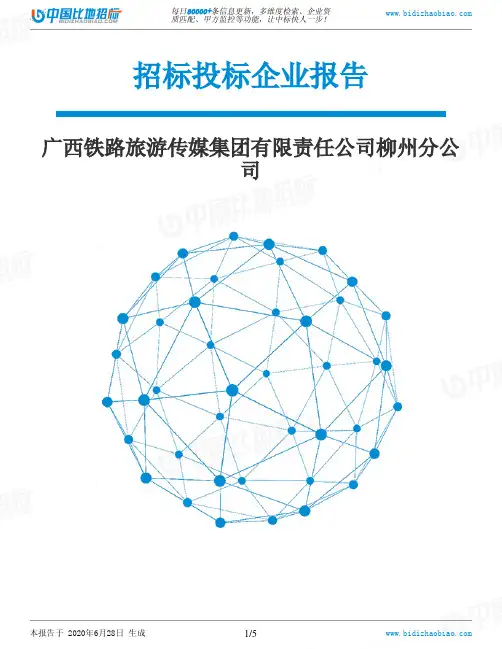 广西铁路旅游传媒集团有限责任公司柳州分公司-招投标数据分析报告