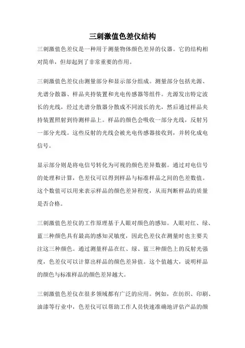 三刺激值色差仪结构