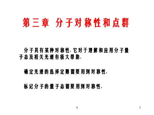 分子对称性和点群