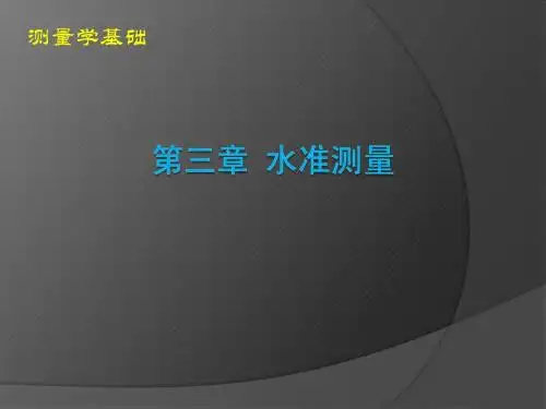 3 水准测量