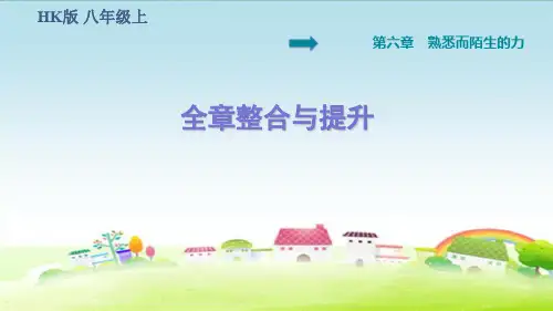 新沪科版八年级物理上册 第6章 熟悉而陌生的力 全章整合与提升【习题课件】