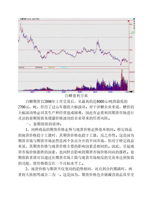 白糖套利方案