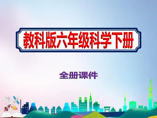 2021年教科版六年级科学下册全册ppt全套教学课件