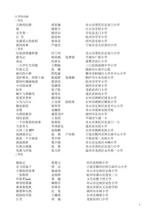 小学组动画