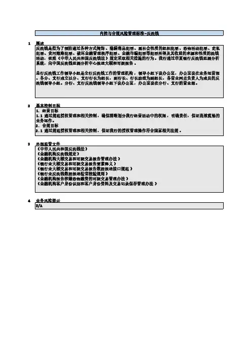 风险控制矩阵_运营管理-反洗钱
