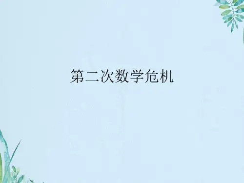 第二次数学危机