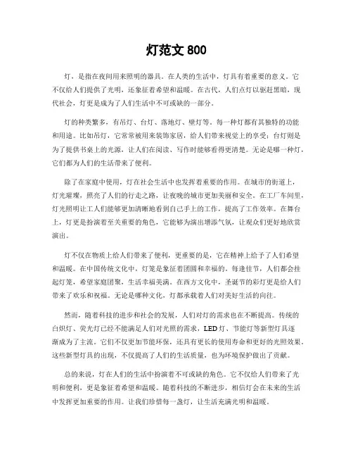 灯范文800