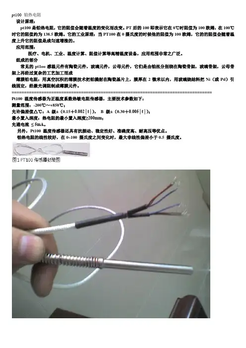 pt100 铂热电阻