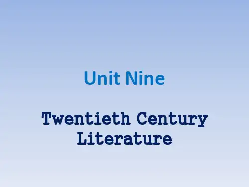Twentieth Century Literature