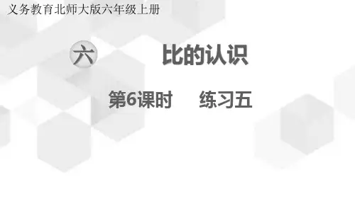 北师大版数学六年级上册练习五课件(共24张)