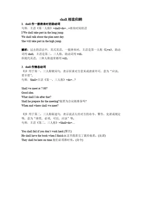 shall用法归纳