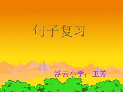 反问句改陈述句课件