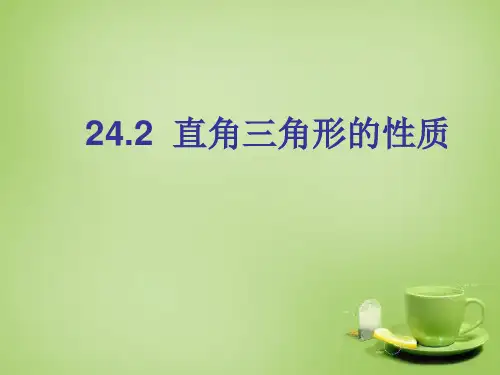 华东师大初中数学九上《24.2直角三角形的性质》PPT课件 (4)