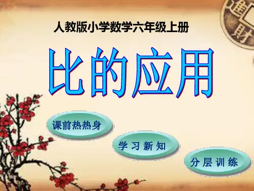 数学六年级上人教新课标4比的应用课件(共22张)