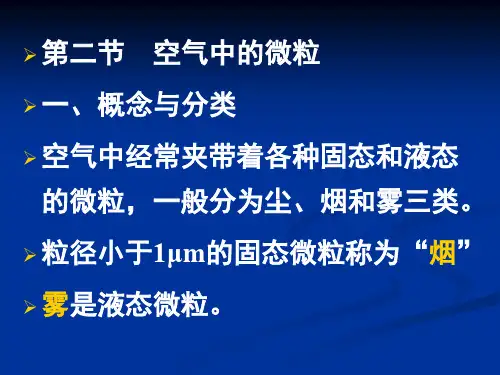 第二节空气中的微粒