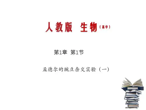 人教版生物必修二1.1 孟德尔的豌豆杂交实验(一)高中生物精品公开课