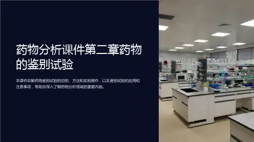药物分析课件第二章药物的鉴别试验