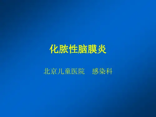 化脓性脑膜炎护理PPT课件