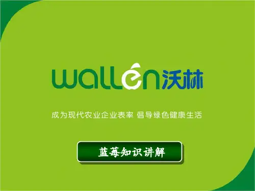 蓝莓知识培训(PPT 32页)