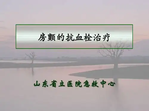 房颤抗凝治疗