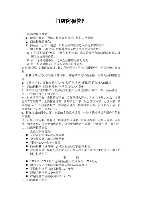 门店防损管理