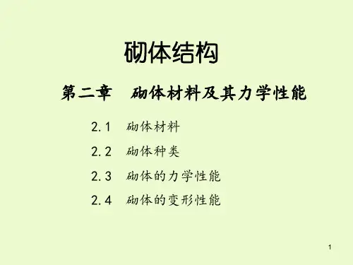 砌体结构ppt课件