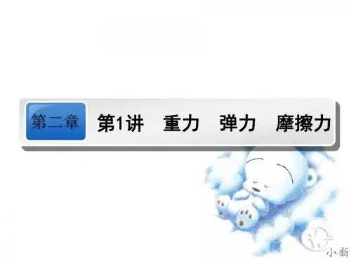 高三物理第一轮复习第二章第1讲重力 弹力 摩擦力