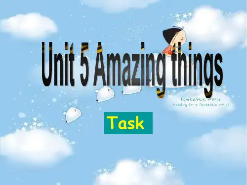 牛津译林英语七年级下册Unit5Task  (共20张PPT)