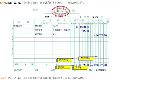 现代企业会计模拟记账凭证答案