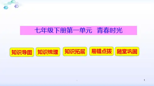《道德与法治》七下一单元复习PPT课件