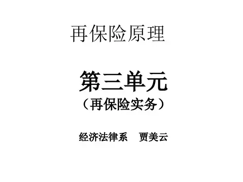 再保险业务的管理PPT(41张)
