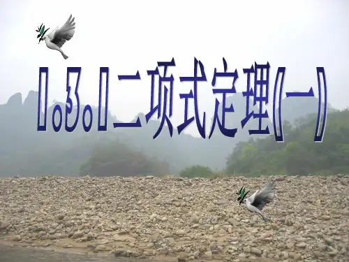 (vip免费)【数学】1.3.1《二项式定理(一)》课件(新人教A版选修2-3)