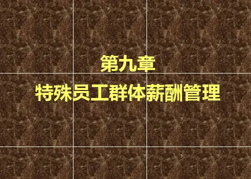 薪酬管理(第四版)刘昕 第9章第10章