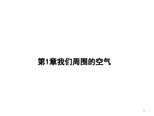 中考化学专题第一节我们周围的空气