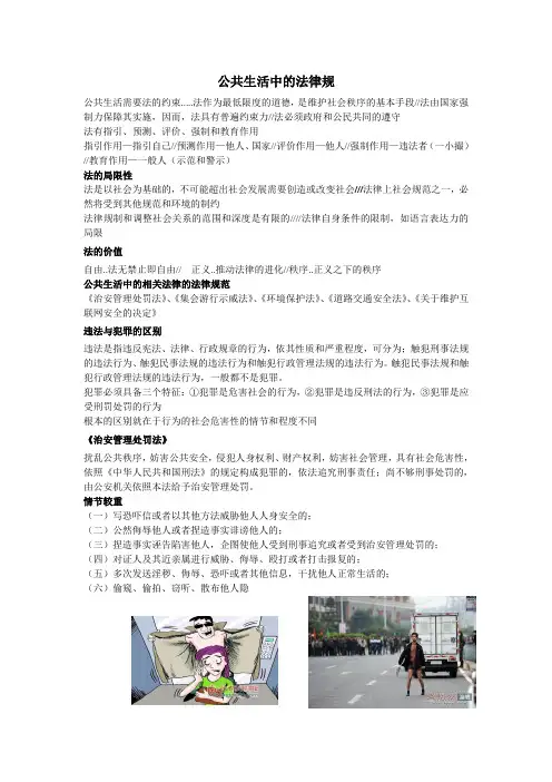 公共生活中的法律规1