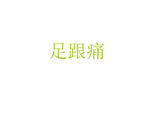 足跟痛 演示文稿