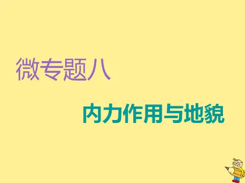 2020高考地理复习微专题八内力作用与地貌课件