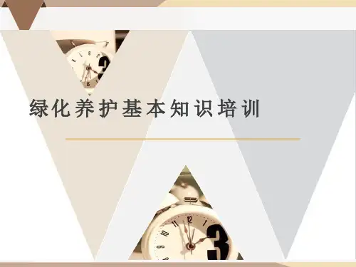 绿化养护常识培训 PPT