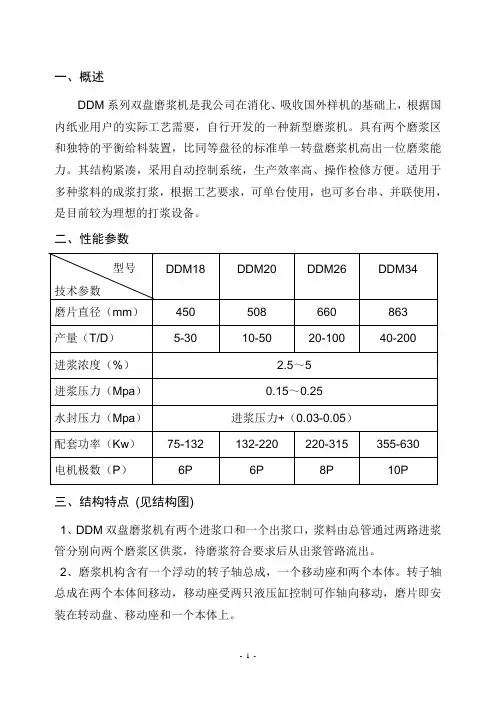 DDM盘磨说明书