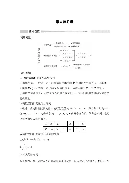 高中数学选择性必修三 章末复习课