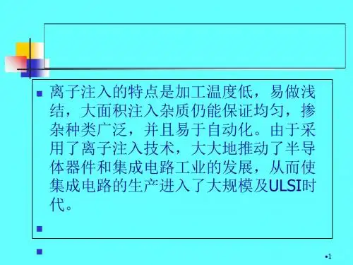 离子注入工艺培训课件(ppt 53页)