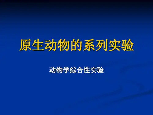 原生动物的系列实验