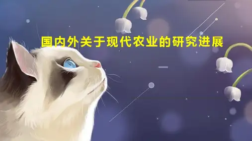 国内外关于现代农业的研究进展