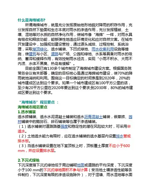 什么是海绵城市