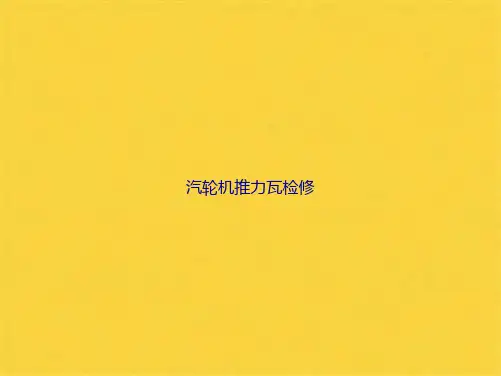 汽轮机推力瓦检修(共24张PPT)