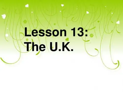 冀教版(三起)五上《lesson 13 The U.K.》ppt课件3