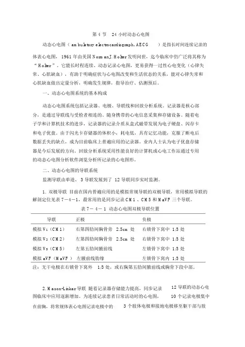 24小时动态心电图