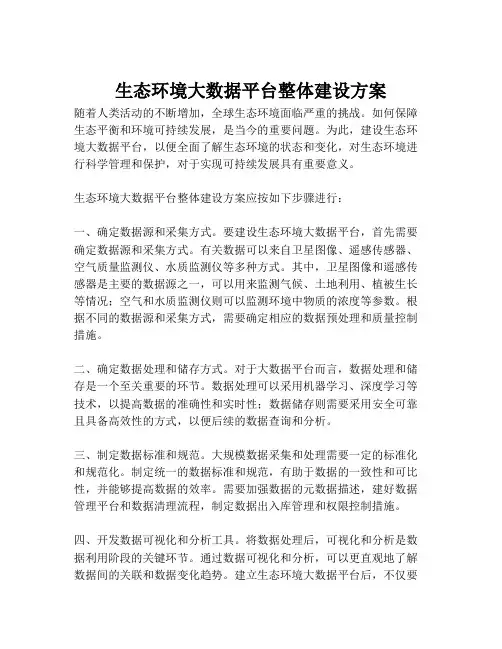2023-生态环境大数据平台整体建设方案-1