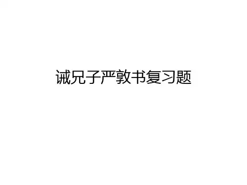 诫兄子严敦书